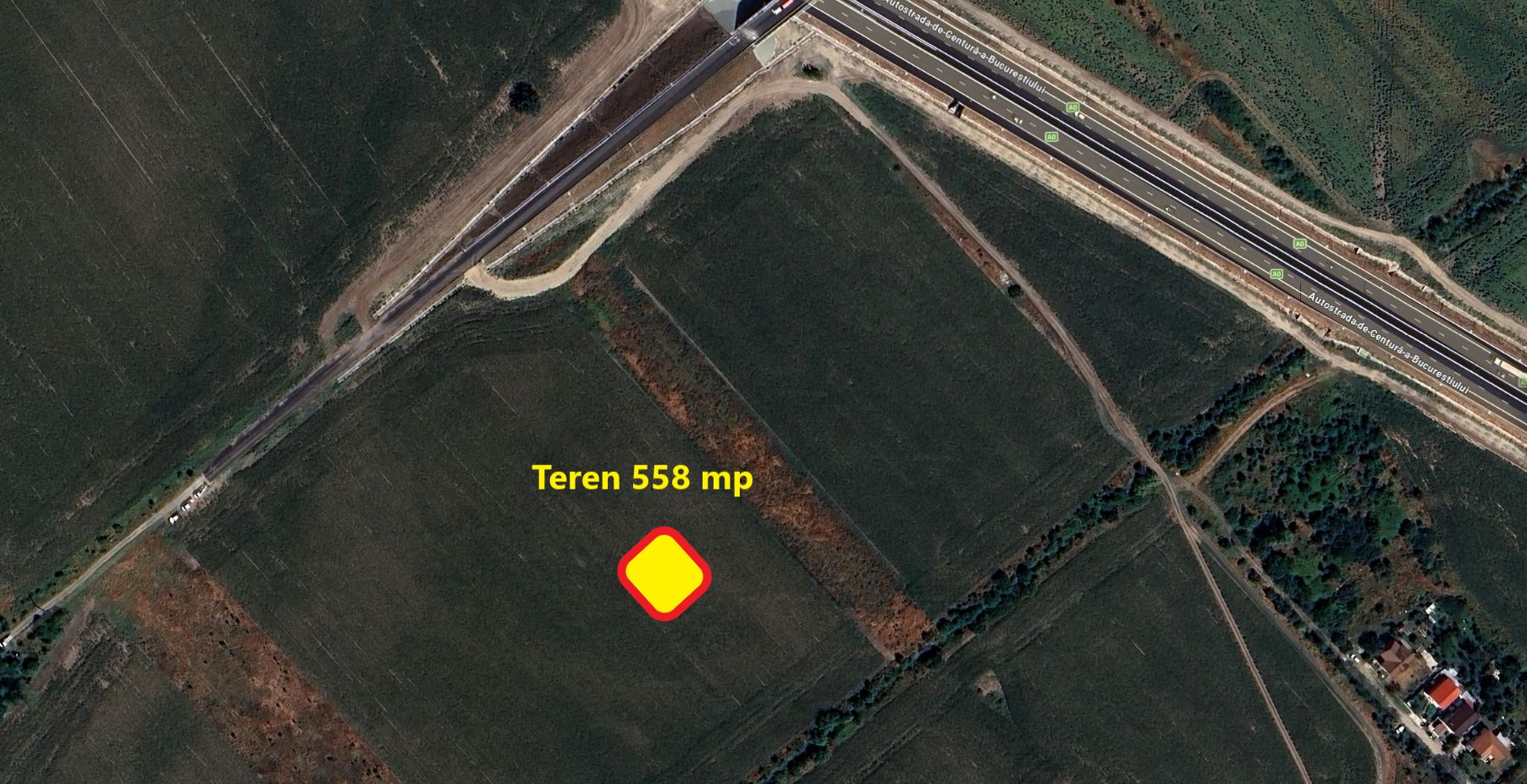 Teren  de vanzare, 558mp Bragadiru, zona de case,langa Centura A0 - Poză 3