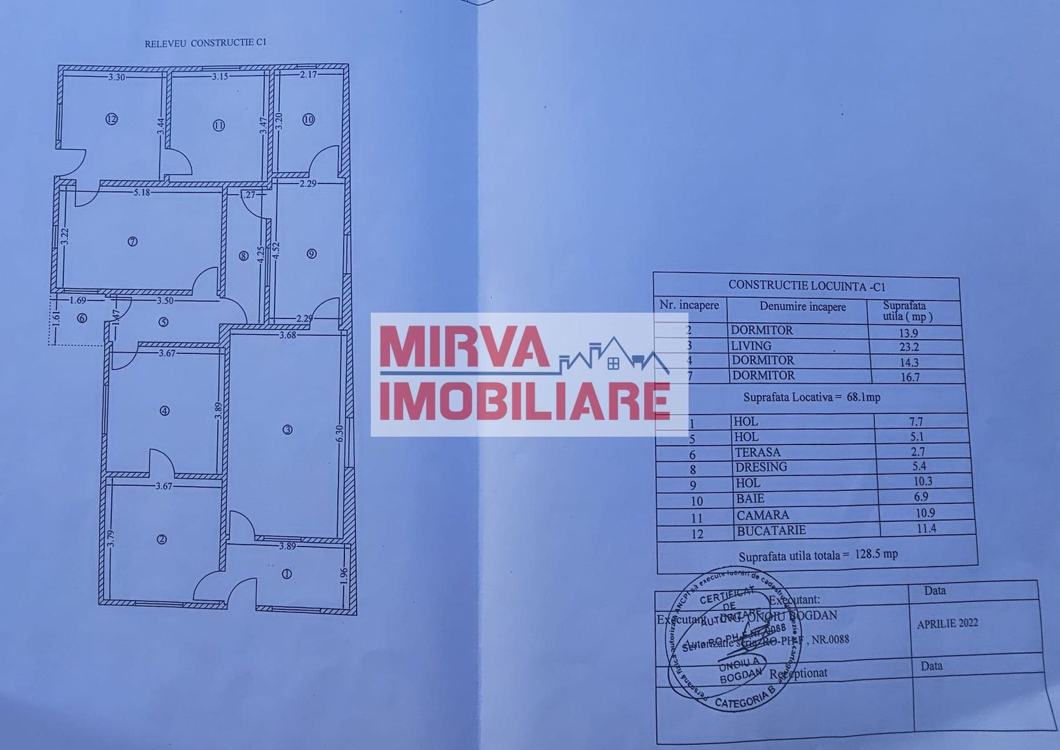 Exclusivitate! Casă cu teren generos în Sat Olteni, Com.Teișani - Schiță 55