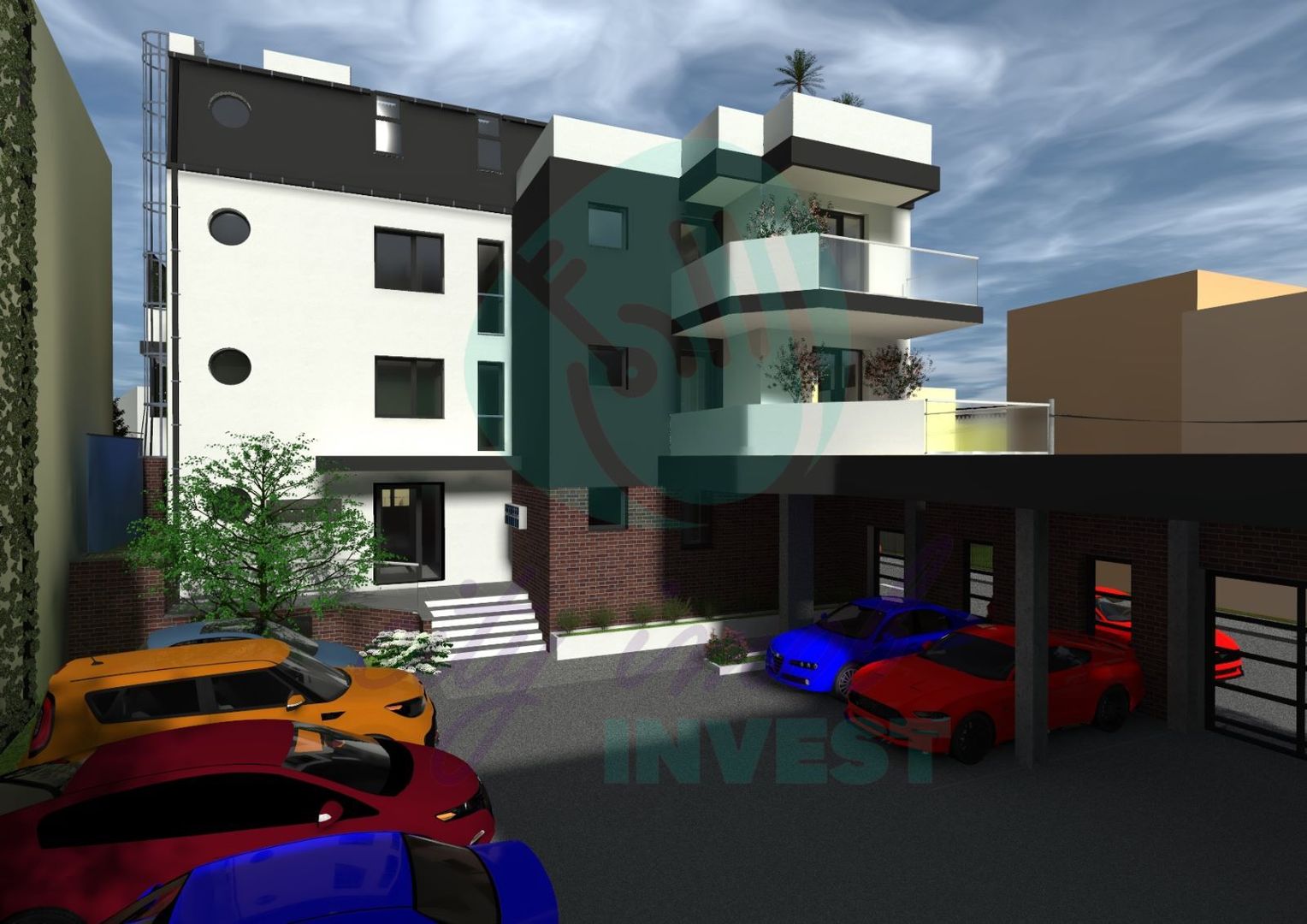 2 camere cu terasa de 17 m langa PARC si METROU cu parcare si boxa - Poză 3