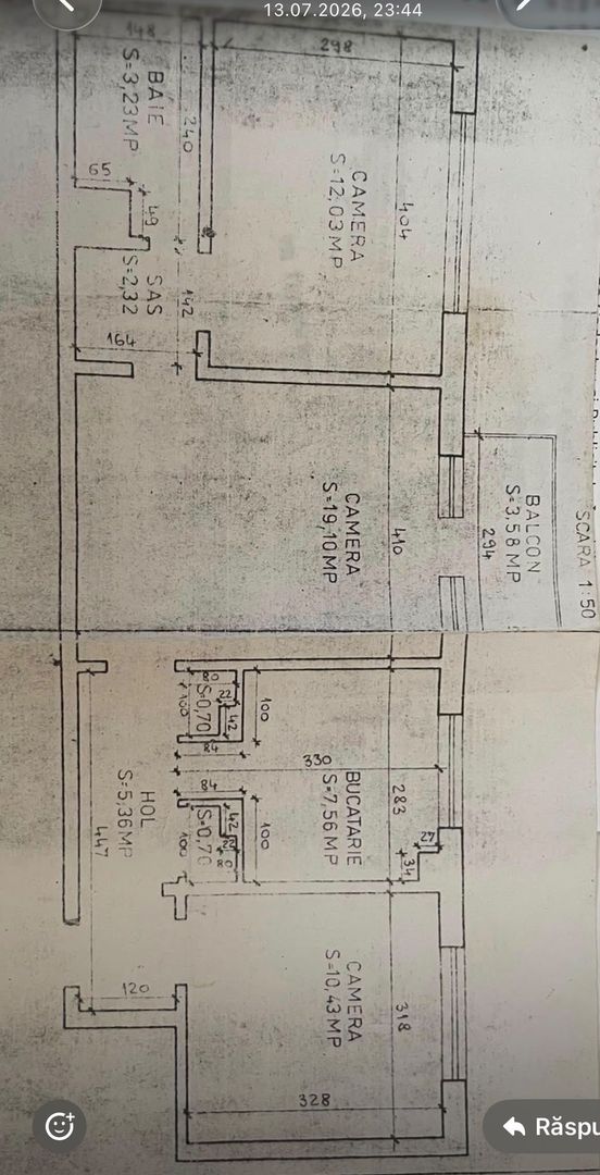Ap. 3 camere complet mobilat,etaj 2 – Iosia-Pret 119.500 euro neg - Poză 9