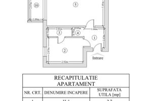 Apartament 2 camere, Tătărași Flora, etaj 1, 49,9 mp, vânzare cash - Poză 1