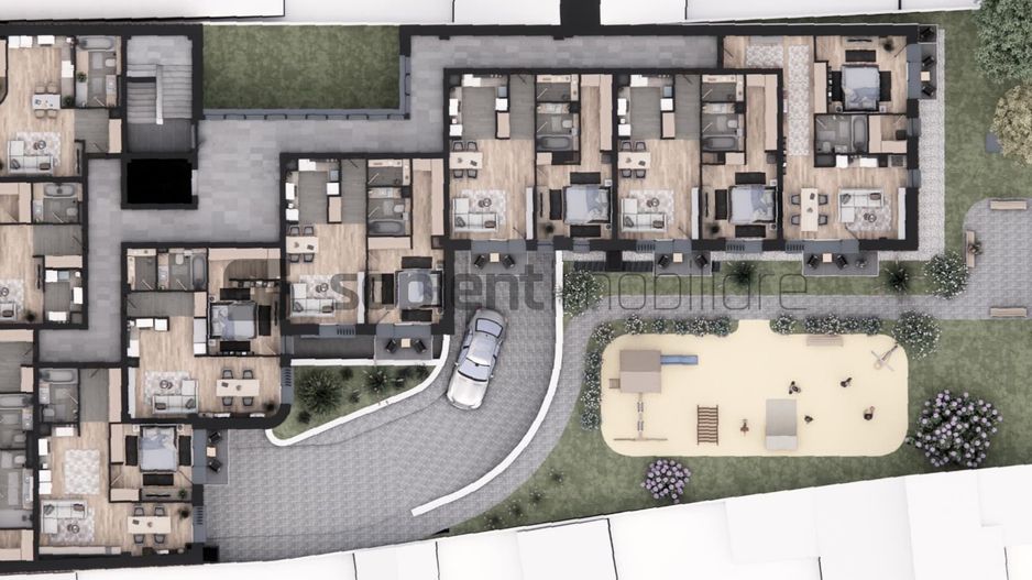 De vânzare apartament 2 camere, ultracentral, semifinisat - Poză 3