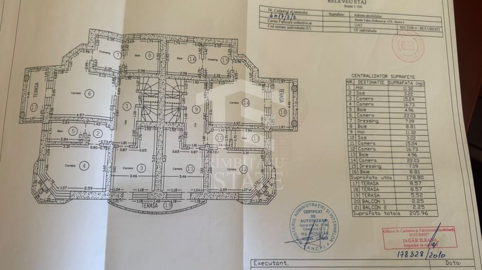 Vila 2 corpuri sector 6 -Valea Doftanei 650mp  teren 800mp - Schiță 12