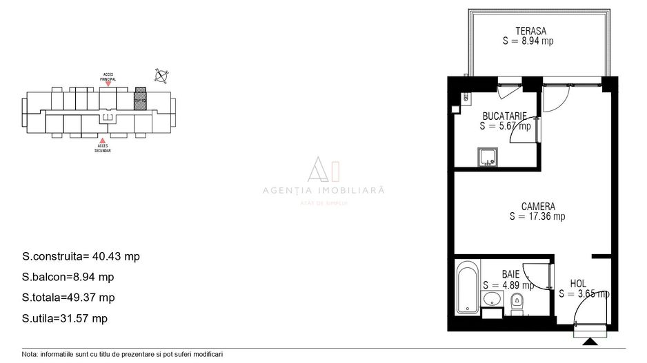 Garsoniera Bloc 2025 | Metrou Republica - Poză 9