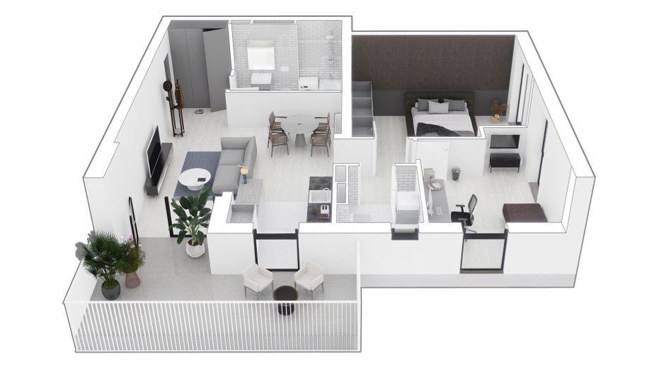 Apartament 3 camere, 72,35 mp, 2 bai + terasa 14 mp | Mehala | Comision 0% - Poză 26