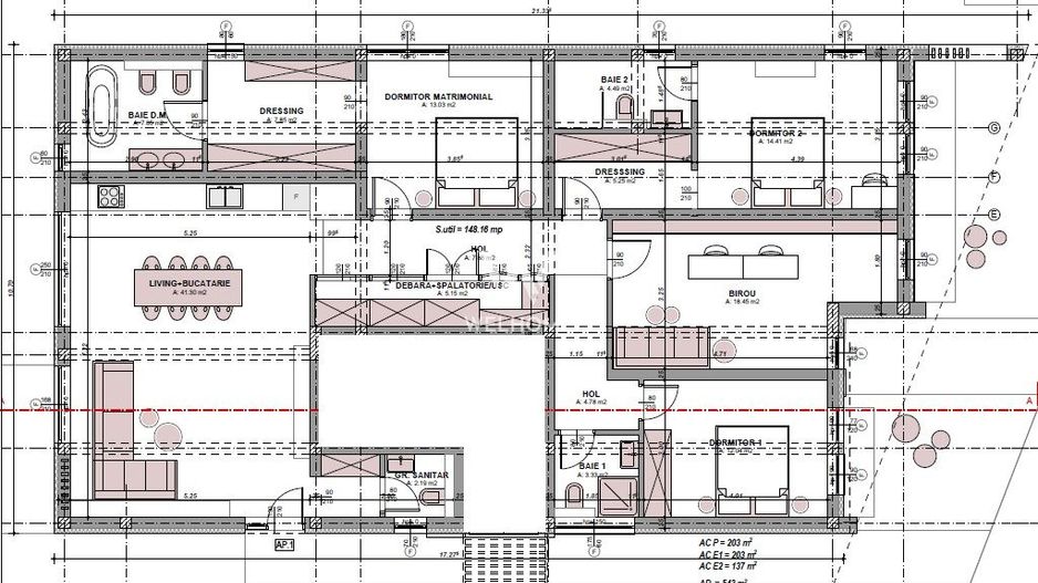 Apartament la Vila, 5 camere si gradina privata - Schiță 6