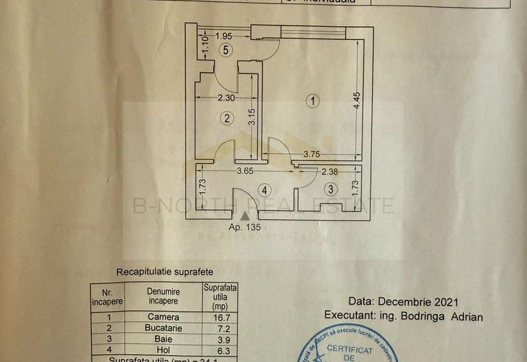 Garsonieră modernă 36,2 mp, bloc nou 2021, etaj 8/11, view deschis – Grozăvești - Poză 15