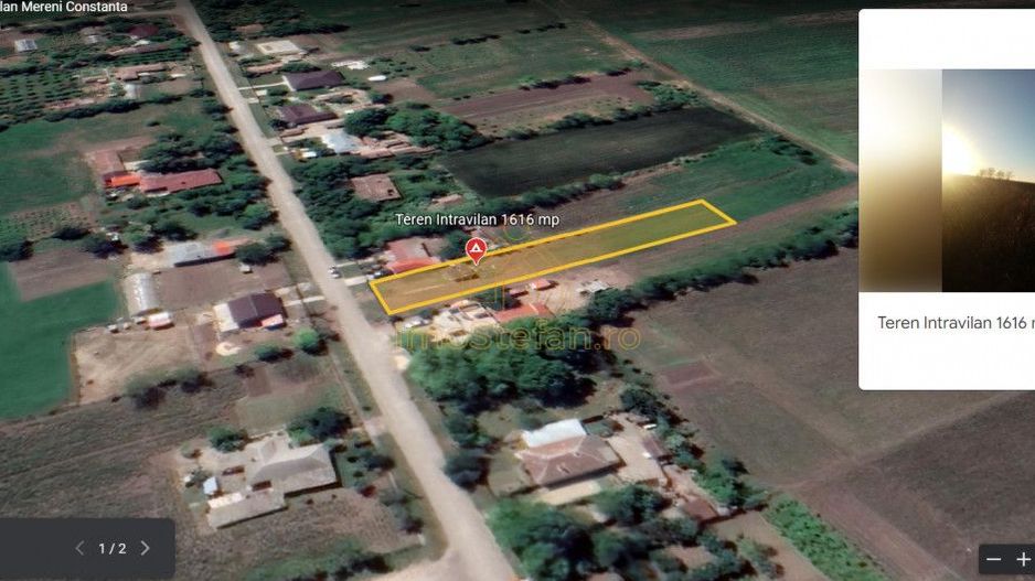 Oportunitate de investitie teren intravilan 1616 mp Mereni Constanta - Poză 3