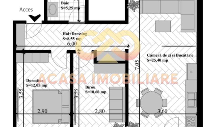 BUCIUM VISAN PRET PROMOTIONAL APARTAMENT 3 CAMERE 67MP - Poză 2