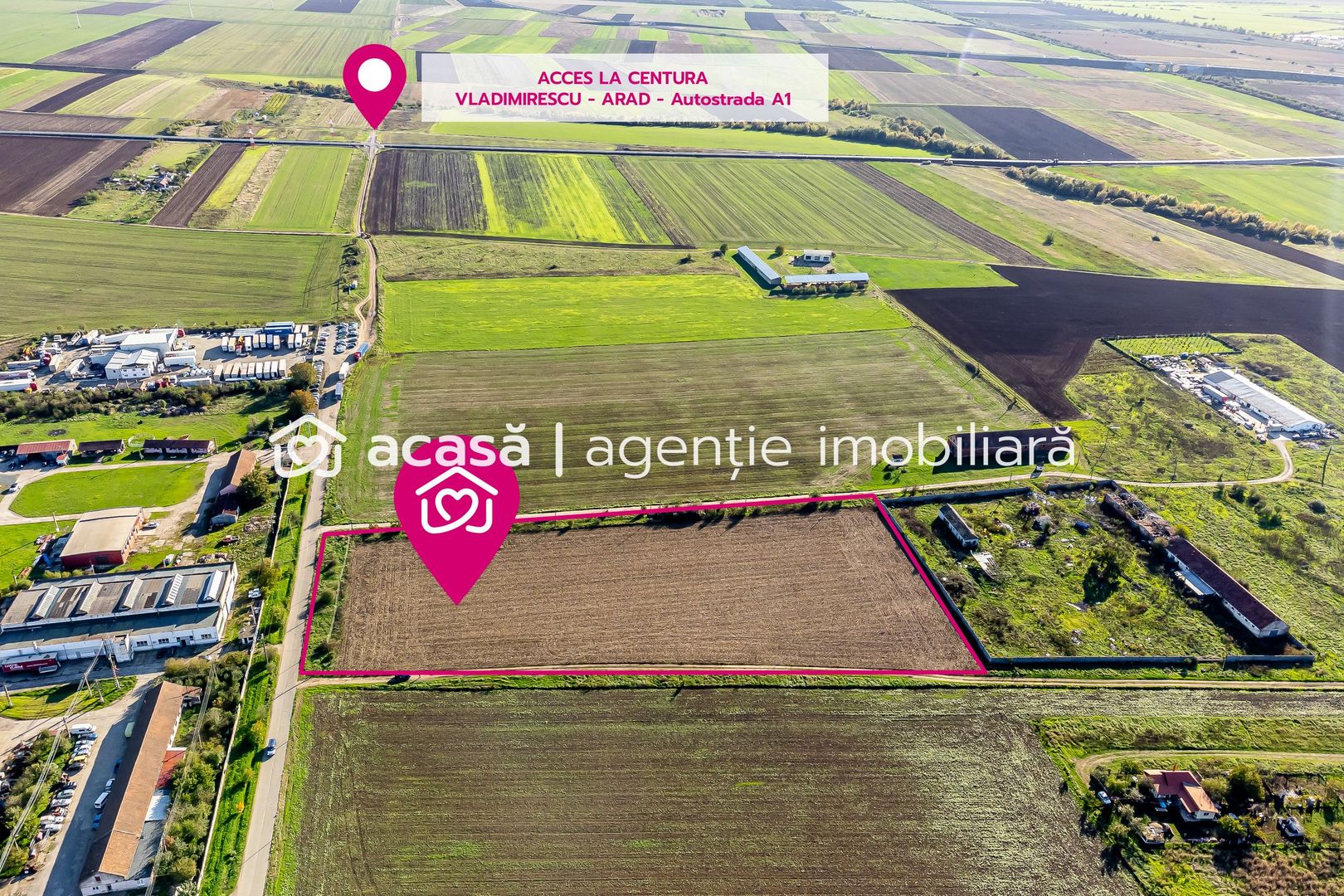 Teren de case în Sânnicolau Mic la 25 eur/mp - Poză 2