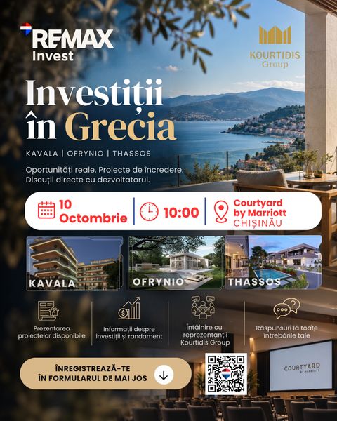 Brunch Imobiliar REMAX Invest: investiții imobiliare în Grecia