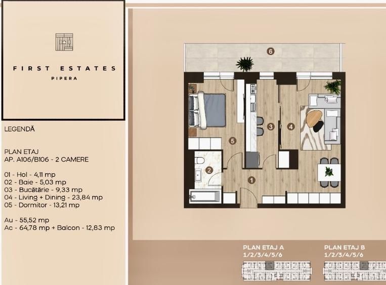 2 camere LUX  Pipera - Poză 4