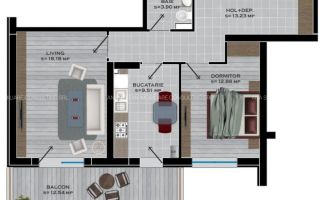 Apartament 2 camere de vanzare Bragadiru Mobilat Utilat Comision 0 - Poză 7