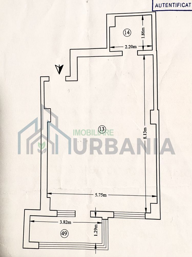 Apartament open space, 52 mp, CUG, bloc nou 2022, etaj 7/7, cu lift si aer conditionat - Poză 2
