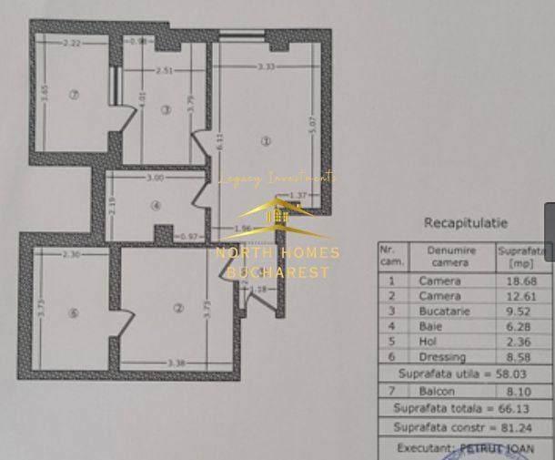 Apartament de 2 camere finisat modern de vanzare langa metrou - Poză 9