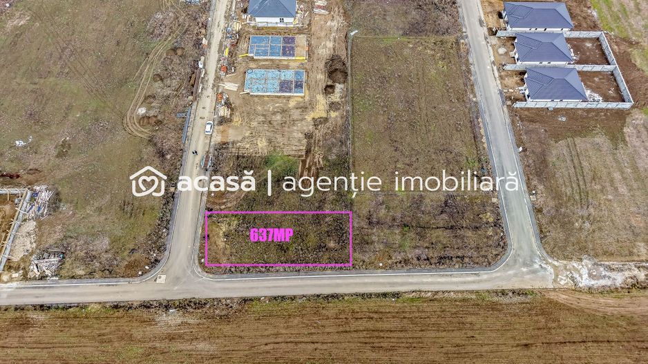 VÂNDUT - Teren 637 mp | 2 fronturi stradale | Cartier Via Carmina - Poză 2