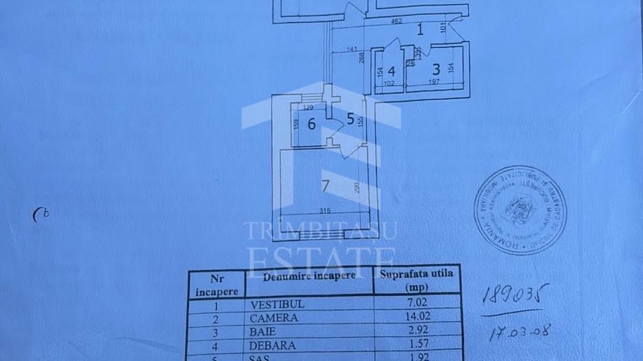 Apartament 2 camere decomandat – Str. Huedin nr. 7 metrou Brâncoveanu - Schiță 10