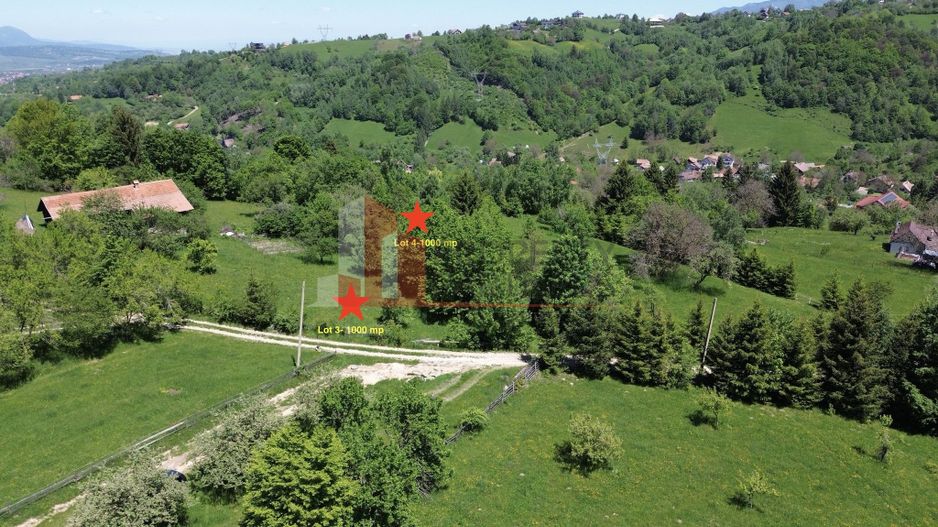 Loturi de teren 1.000 mp | Poarta – Bran | Vedere panoramică către Munții Bucegi - Poză 6
