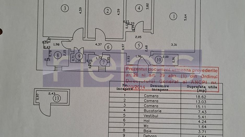 VANZARE 3 CAMERE  DECOMANDAT UNIRII - Poză 18