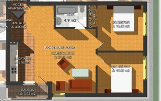 Apartament cu 3 camere la cheie+2 parcari. - Poză 5