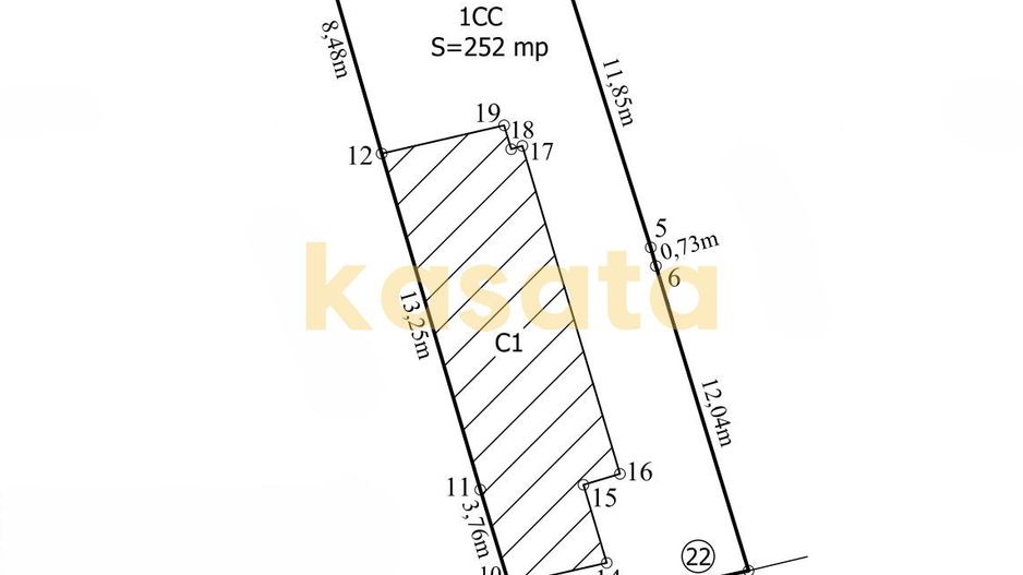 Casă cu 4 camere si curte | zona Regie | teren 252 mp - Schiță 31