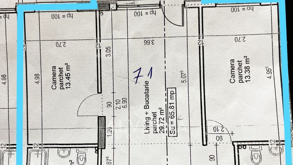 NOU! Apartamente cu 2-3 camere, semifinisat, balcon /terasa, zona VIVO - Poză 18