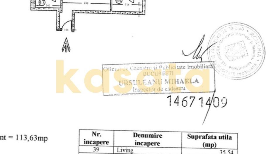 HERASTRAU | 3 CAMERE | CARTIERUL FRANCEZ - Schiță 9