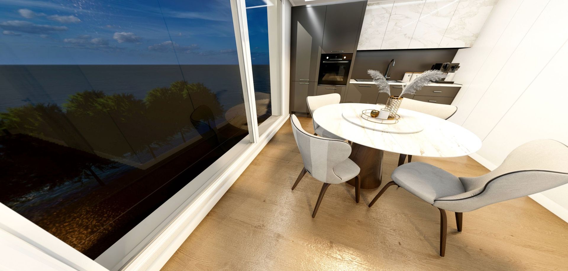 DEZVOLTATOR -Ap. 2 cam. 52 mp Comision 0 % Mamaia nord OBA TOWER - Poză 15