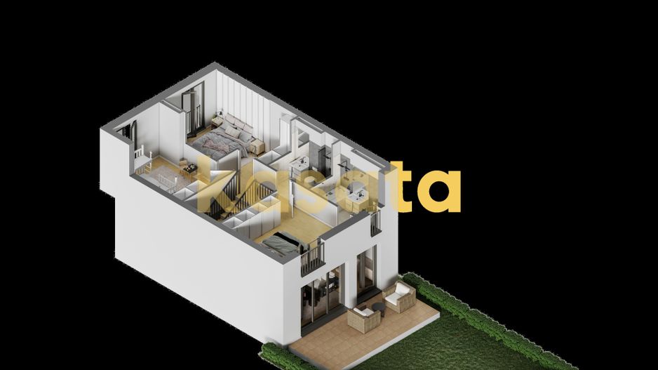 Vila Stefanestii de Jos I 4 camere I 101 utili I Duplex - Poză 3