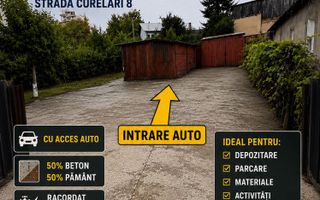 Închiriere teren curte, garaj, parcare, spațiu depozit, utilități + grup sanitar/duș/bucătărie comună la vilă, Iași Centru, str. Hotin, 400 mp, parcare auto mașini - Poză 1