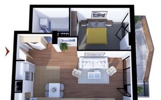 Apartament 2 camere, Soporului. - Poză 1