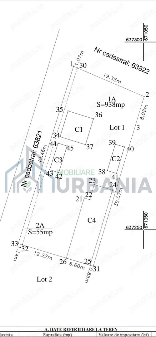 Teren de vânzare în Podu Iloaiei, cu construcții existente - Poză 1