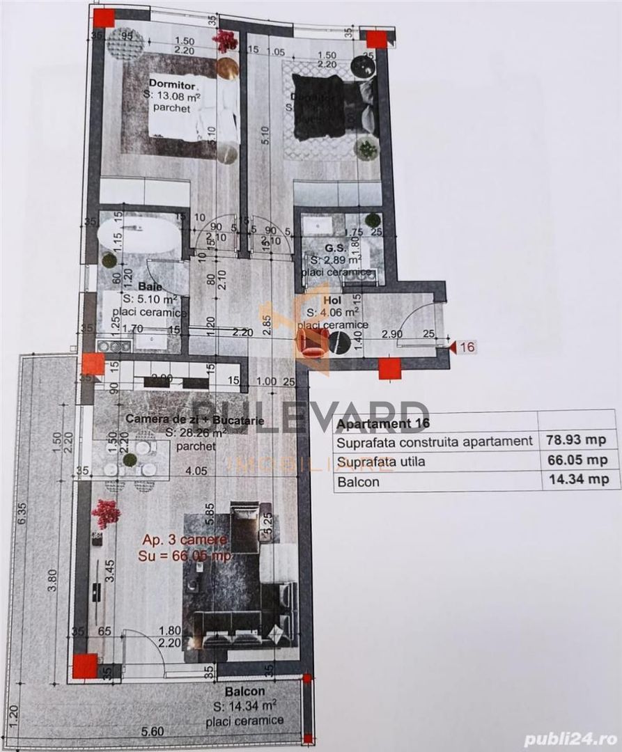 Apartament cu 3 camere finisat modern+parcare! - Poză 12