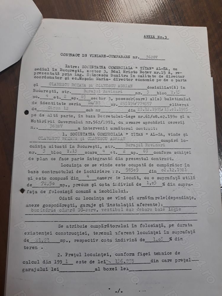 Vand apt 4 camere -114 mii   sect 3, Titan Barajul rovinari, - Poză 5