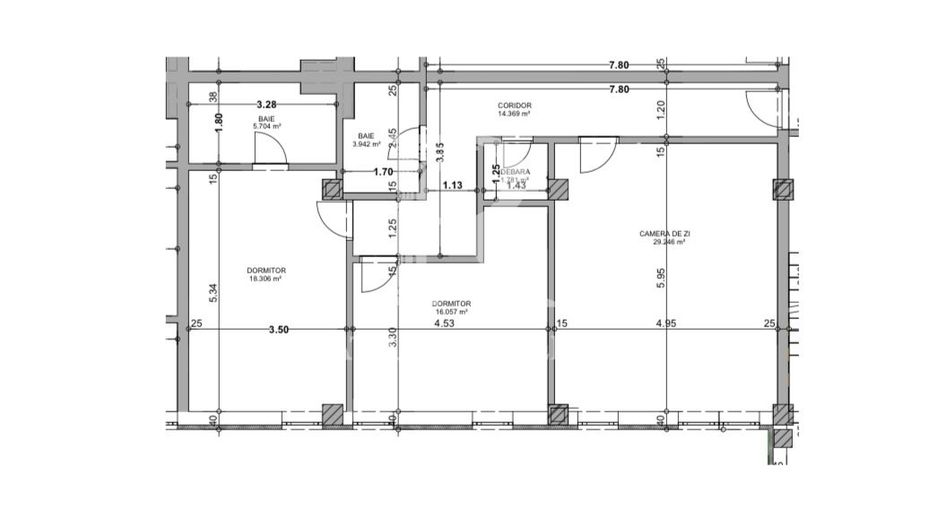 Apartament cu 3 camere | Ultracentral | Oradea - Schiță 1
