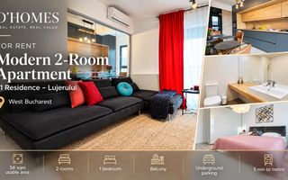 For Rent | Modern 2-Room Apartment | 56 sqm | 21 Residence - Poză 1