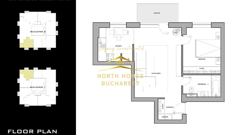 Apartament de 2 camere de vanzare in Atrium Plaza - Poză 13