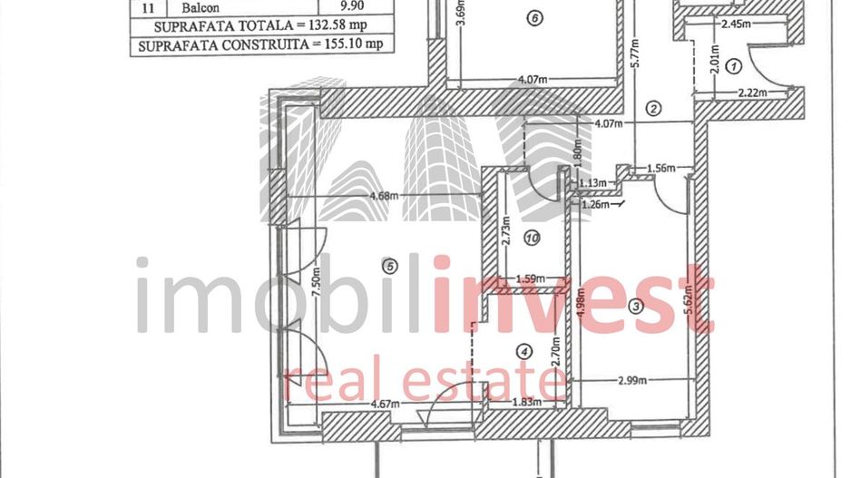 Apartament 4 camere de vânzare în One Herăstrău Towers mobilat. - Poză 13