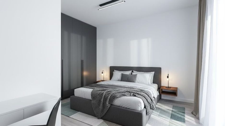 Apartamentul nr. 27 | 2 camere decomandat | Etaj 3 | Terasă 12,14 mp | - Poză 4