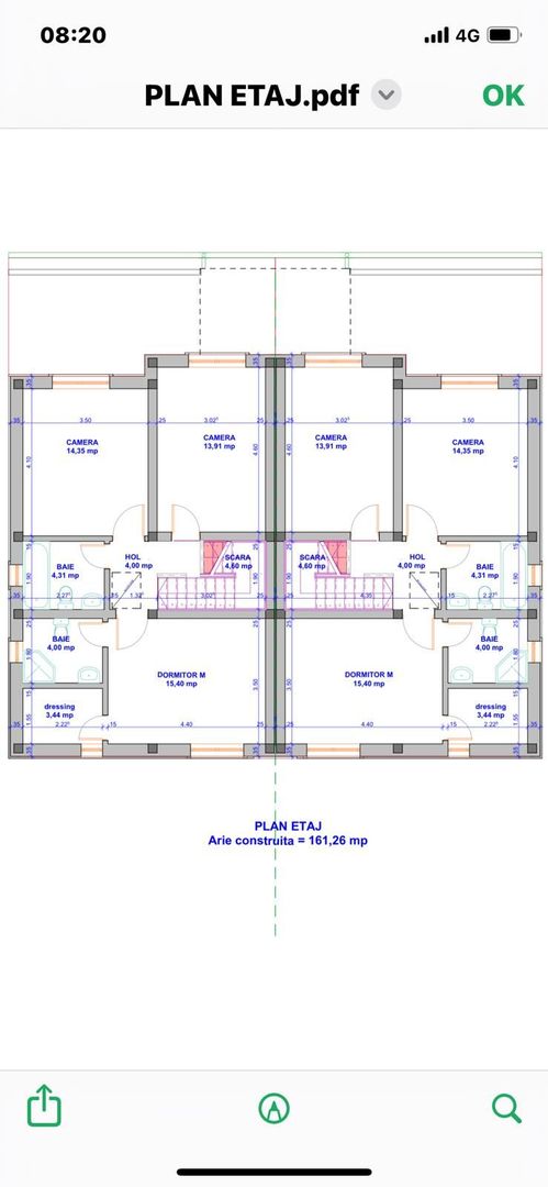 Jumătate de duplex la roșu de vânzare în Giarmata Vii, 129,52 mp utili - Poză 5