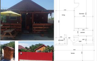 Casa individuala de lemn I Calarasi I Dor Marunt I teren 814 mp - Poză 1