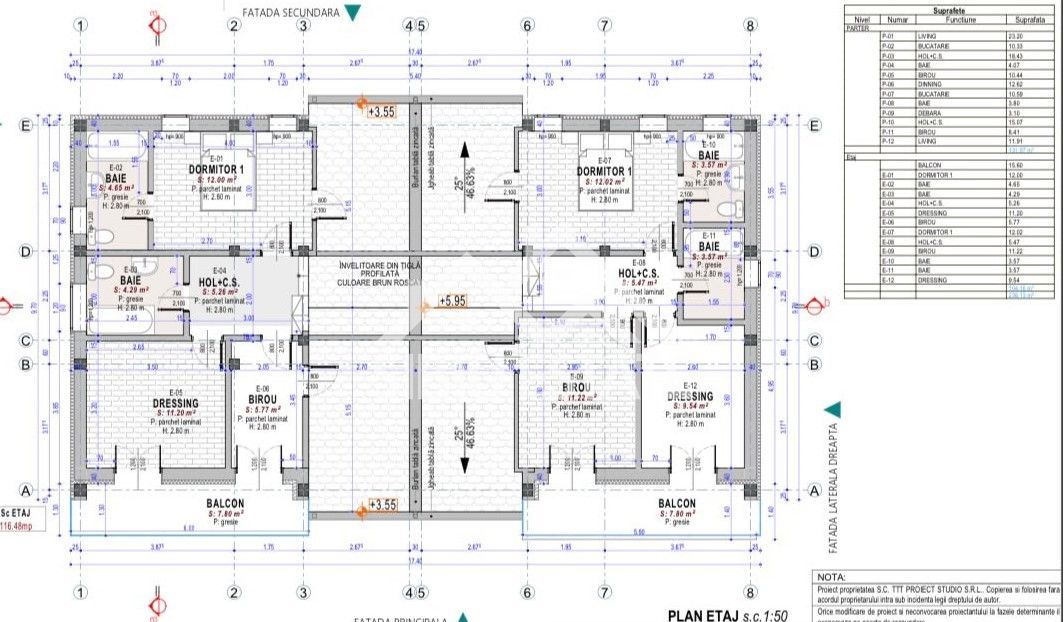 Casa noua 5 camere 3 bai, curte mare - Poză 10