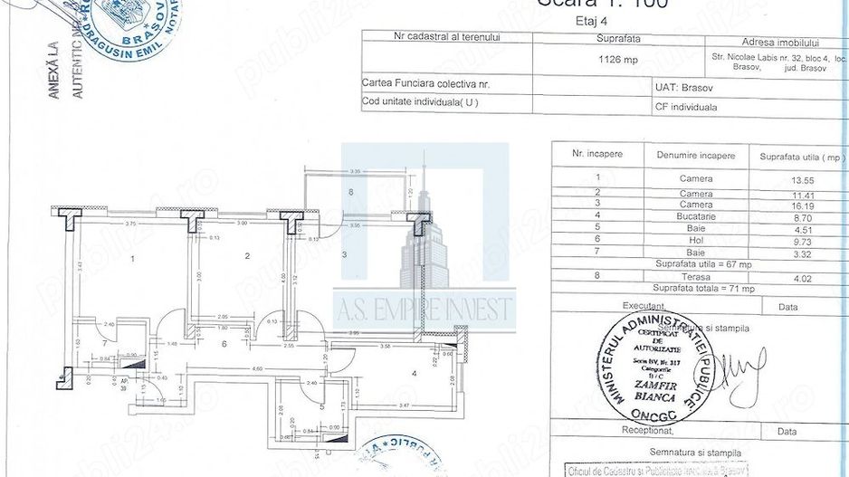 Apartament 3 camere + loc de parcare Tractoru, Nicolae Labis - Poză 9