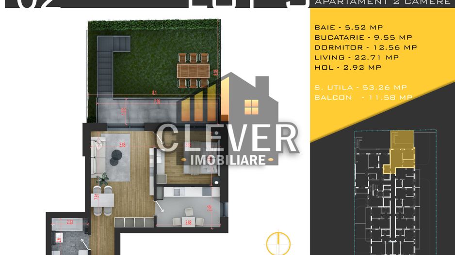 Apartament 2 camere Gradina Proprie Theodor Pallady Sector 3 - Poză 2