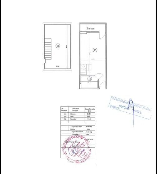 Apartament 2 camere SD,  54 mp Nicolina 1,  65000 euro - Poză 8