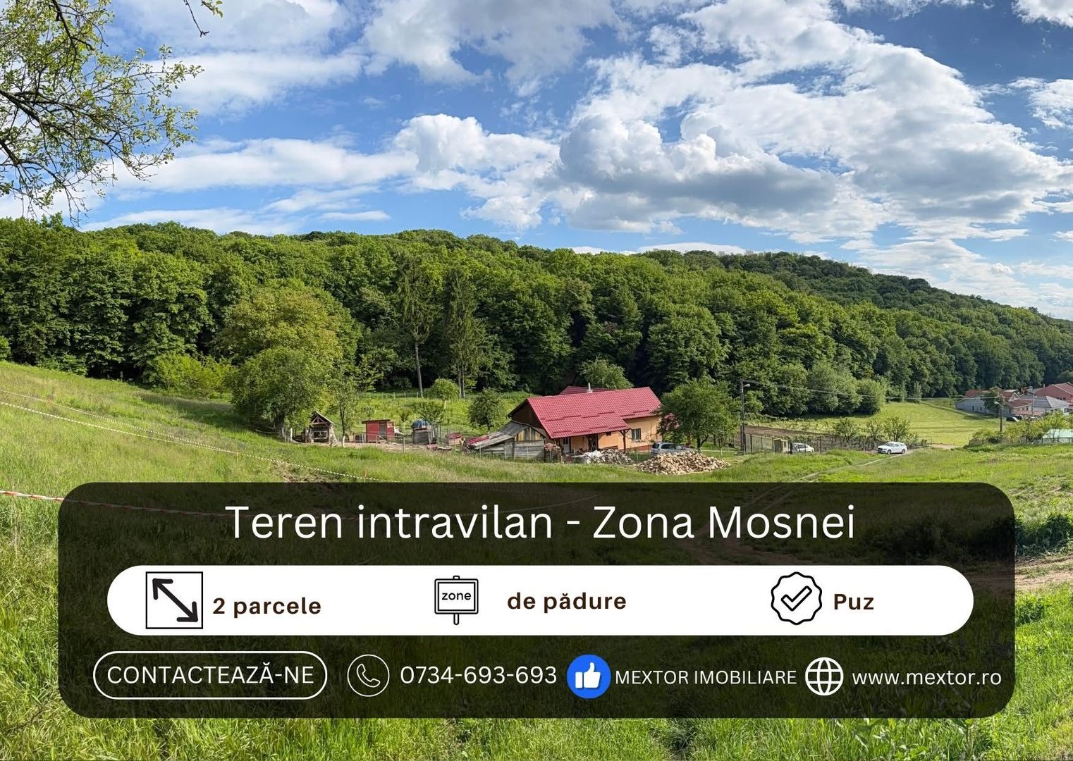Teren de casa cu PUZ, Mosnei - Poză 1
