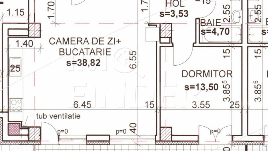 Vanzare apartament 2 camere Andrei Muresanu 61 mp utili - Poză 11