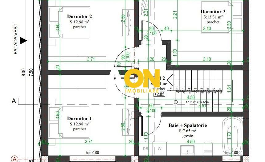Casa tip insiruit, 4 camere, 186 mp teren, zona premium, Cetate - Schiță 14