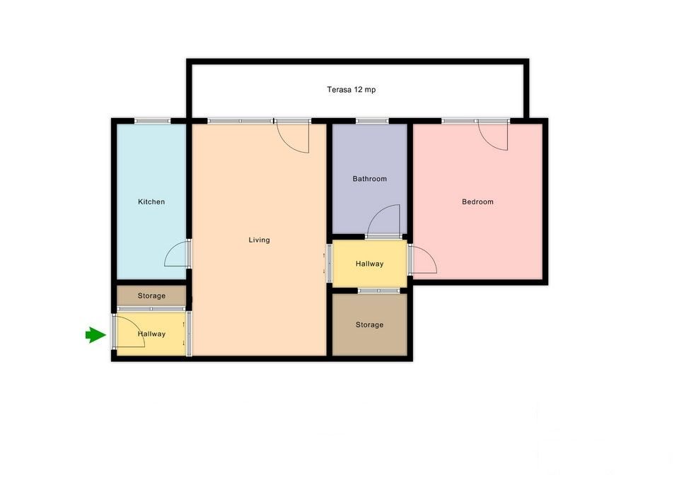 Apartament 2 camere etaj 1, Baciu, zona Regal - Schiță 18