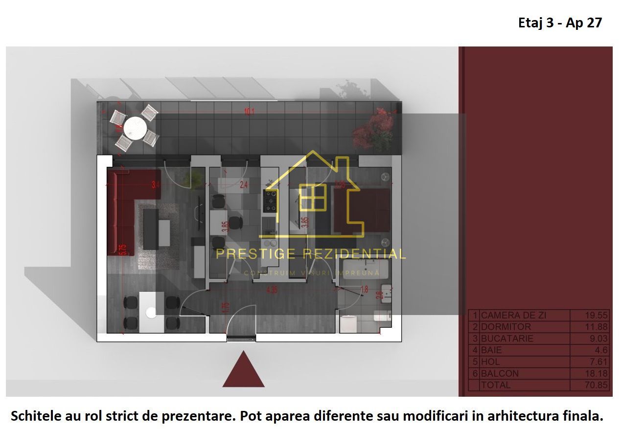Apartament 3 cam , Direct Dez, Comision 0, TITAN - Poză 3
